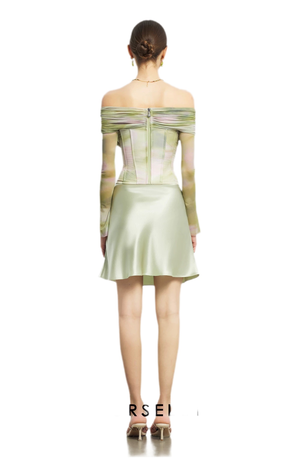 Sheer Lace Boned Bustier