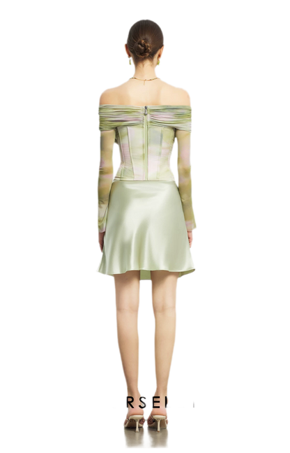 Sheer Lace Boned Bustier