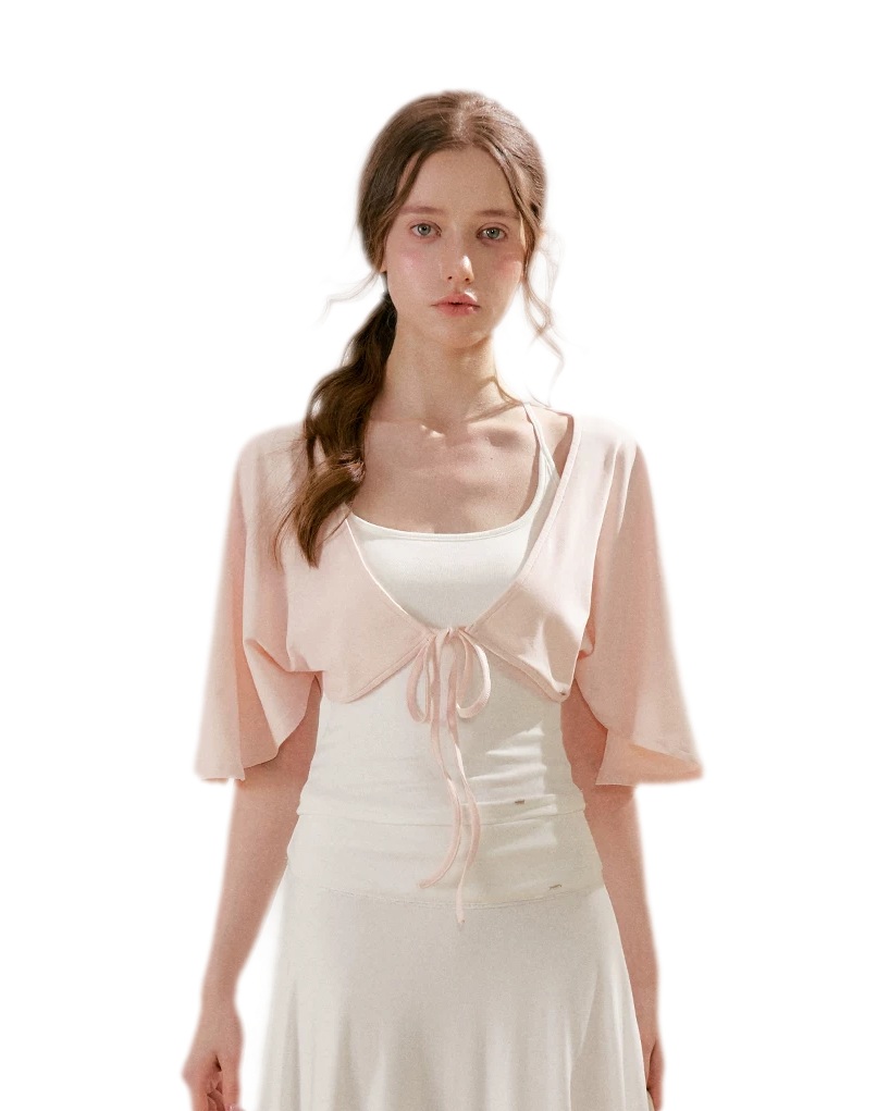 Airy Cloud U-Neck Vest &amp; Batwing