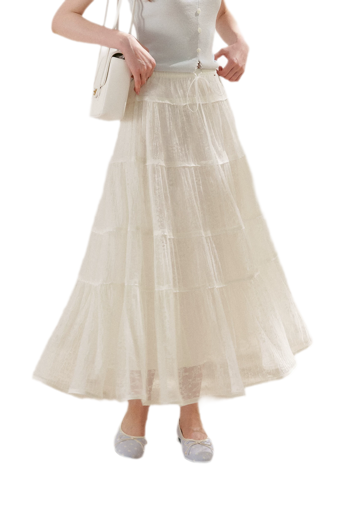 Lace Tiered Skirt