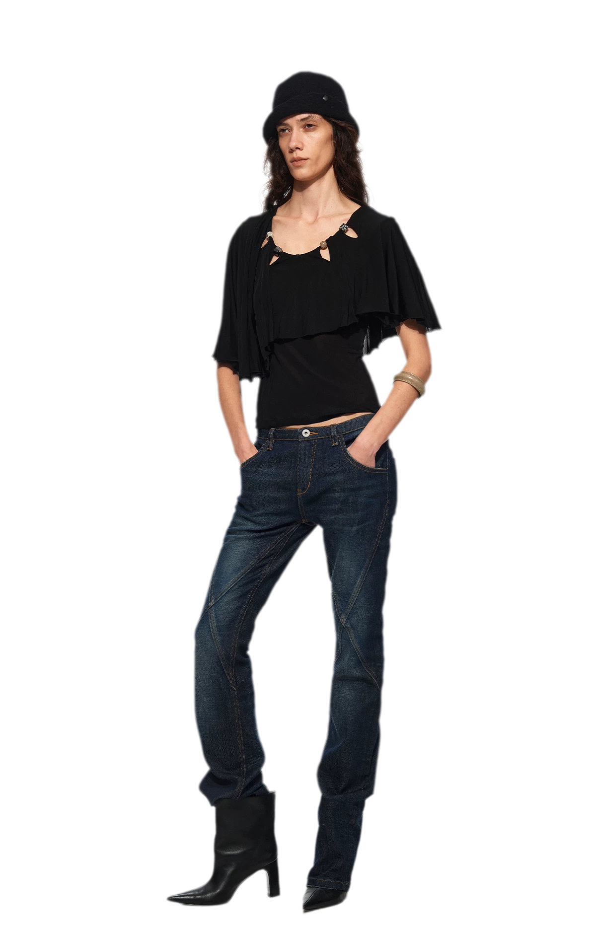 Cape Beaded Layered Tee