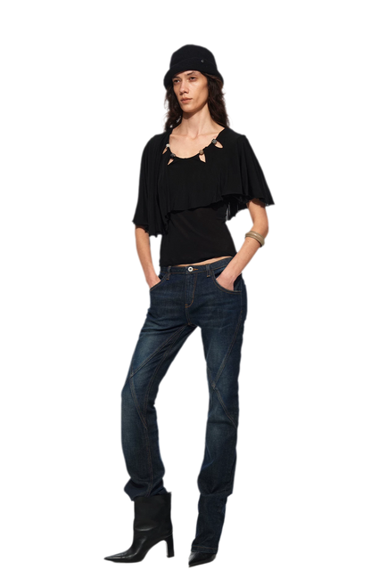 Cape Beaded Layered Tee