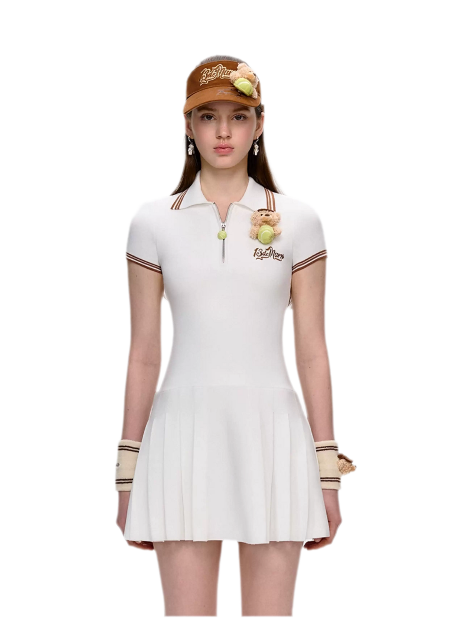 Tennis Pleated Polo Dress