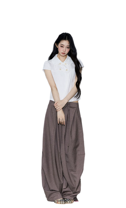 Cotton Double Breasted Shirt