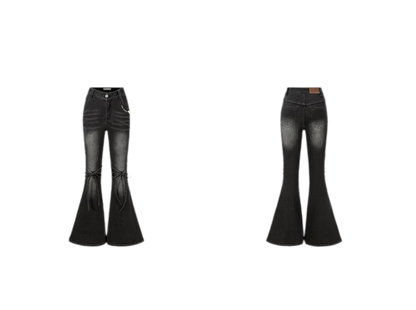 Mermaid Flare Denim Pants