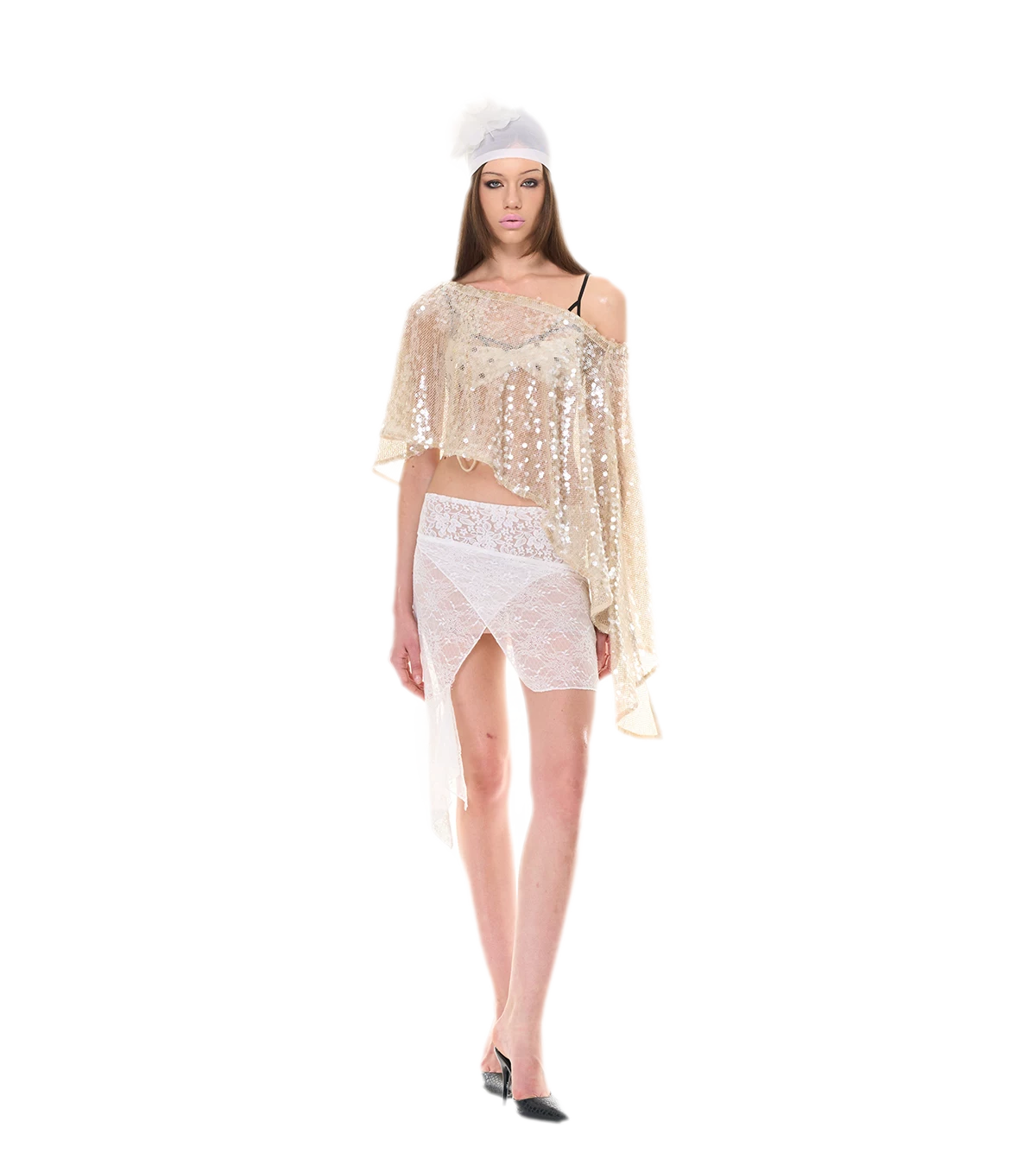 Shimmering Asymmetric Cover-Up