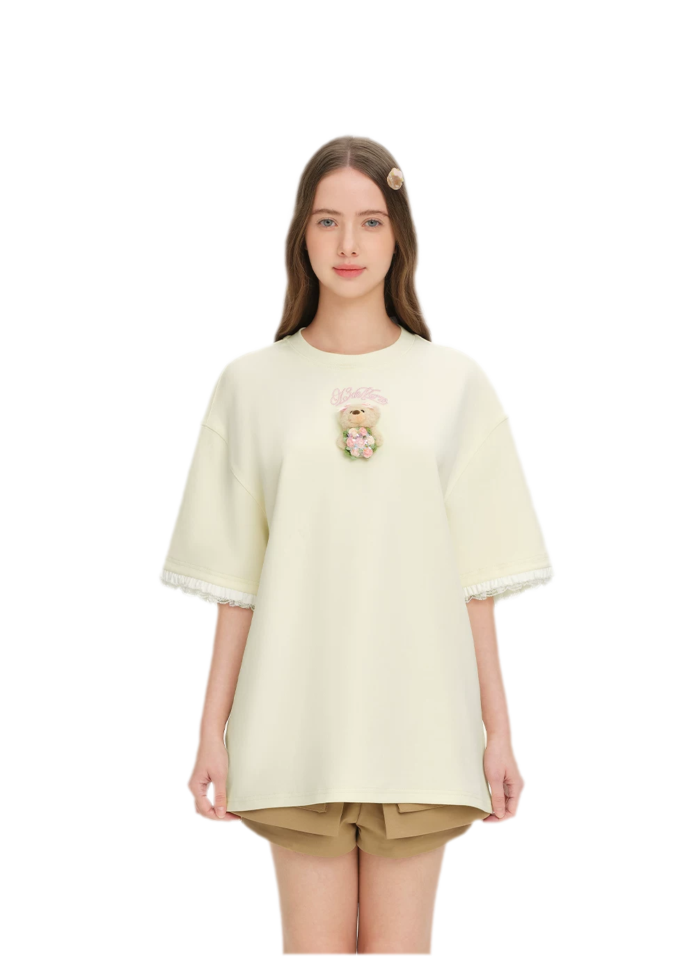 Bouquet Bear Print T-shirt