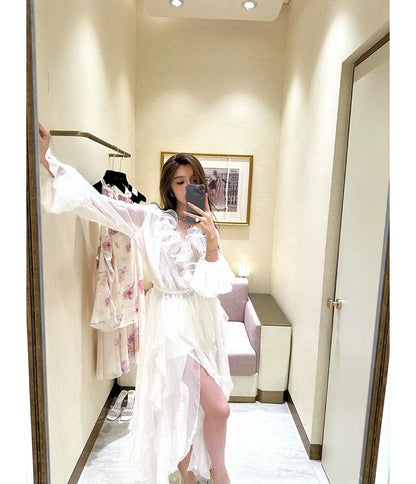 Lace Ruffle Dress