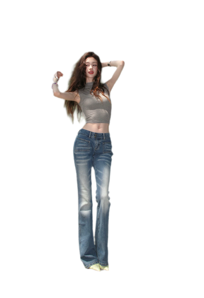 Low Rise Flare Jeans