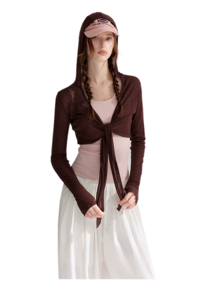 Tie Front Shrug Tank