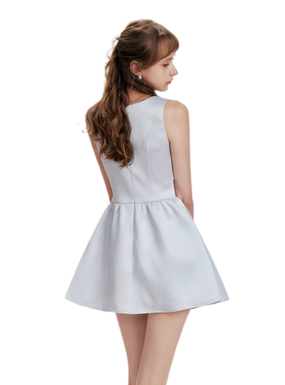 Lace Waist Satin Dress