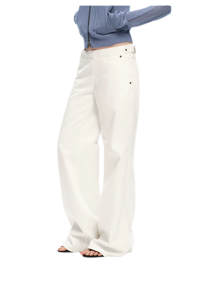 Pure Cotton Wide-Leg Jeans