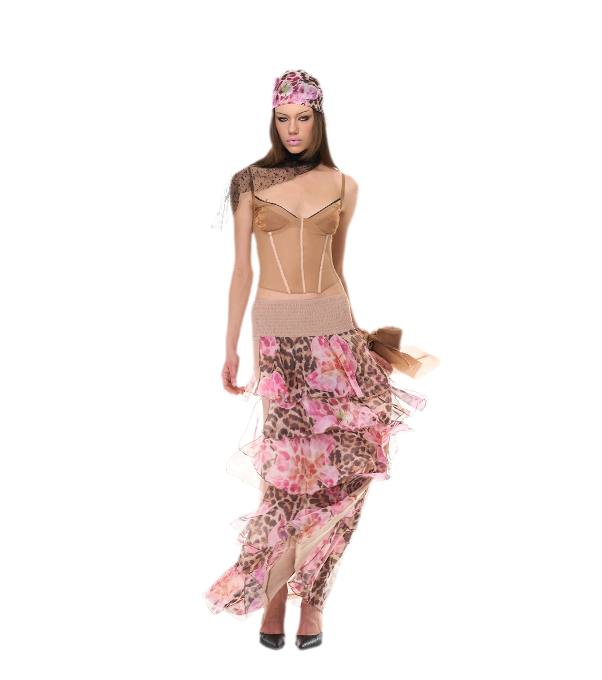 Lace Mesh Slim Cami