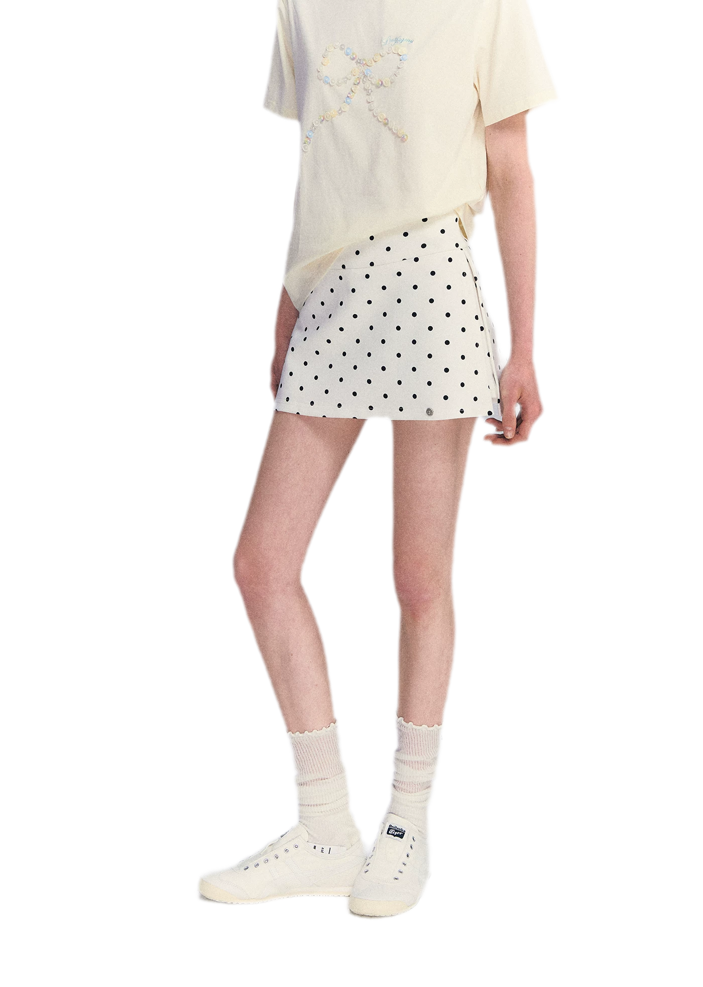 Polka Dot A-line Skort