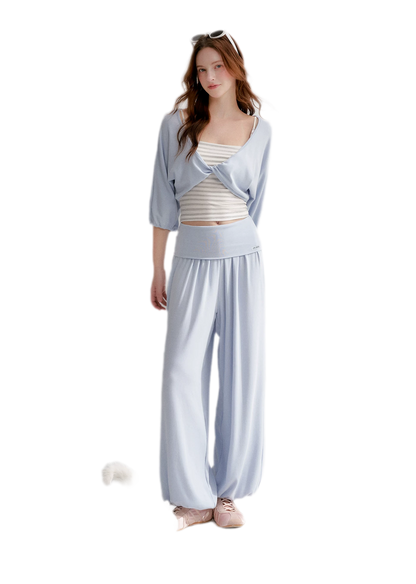 Lantern Sleeve Knit Set