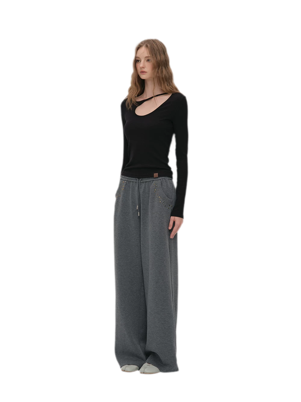 Lyocell Asymmetric Cutout Top