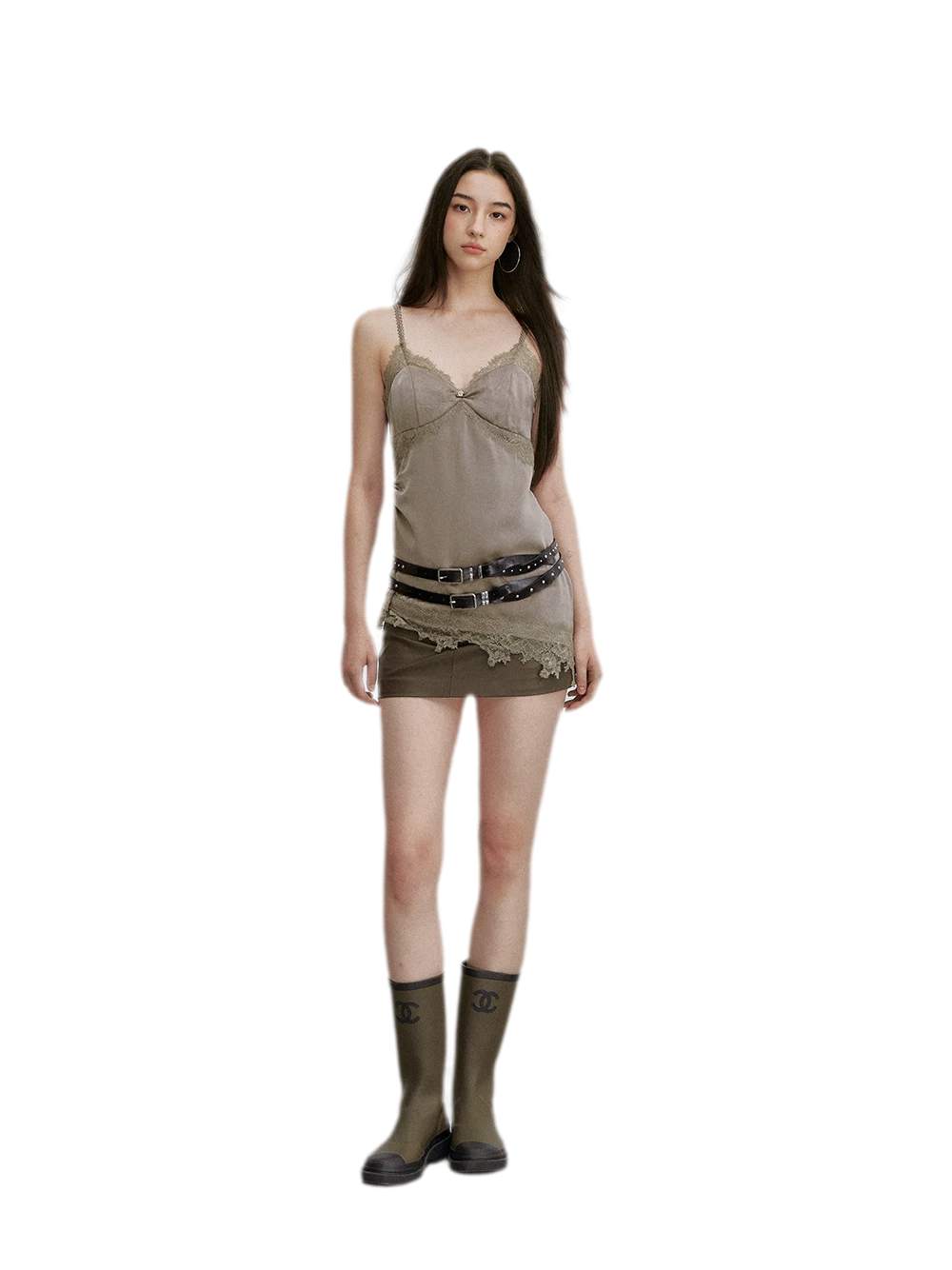 Crushed Lace Cami Top