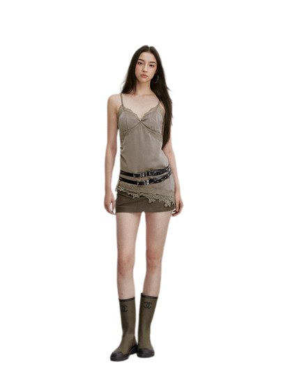 Crushed Lace Cami Top