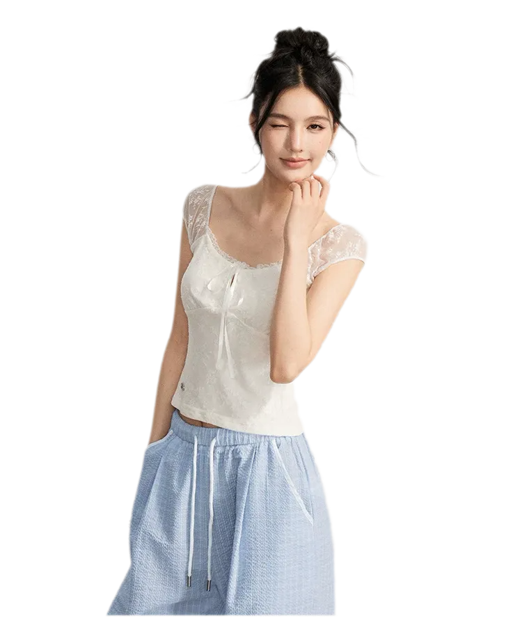 Lace Patchwork Top