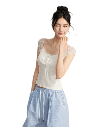 Lace Patchwork Top