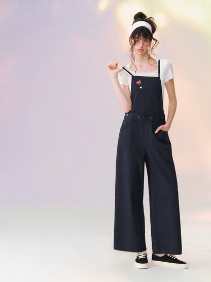 Vintage Relaxed Straight-Leg Overalls