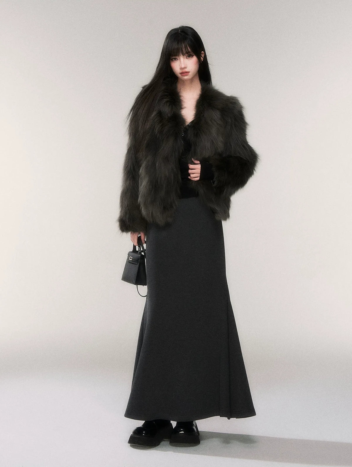 Crown-Grade Fox Fur Jacket