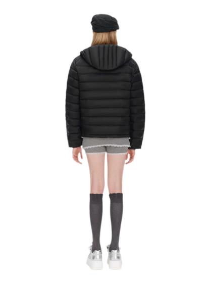 Quilted Hooded Lightweight Down Jacket