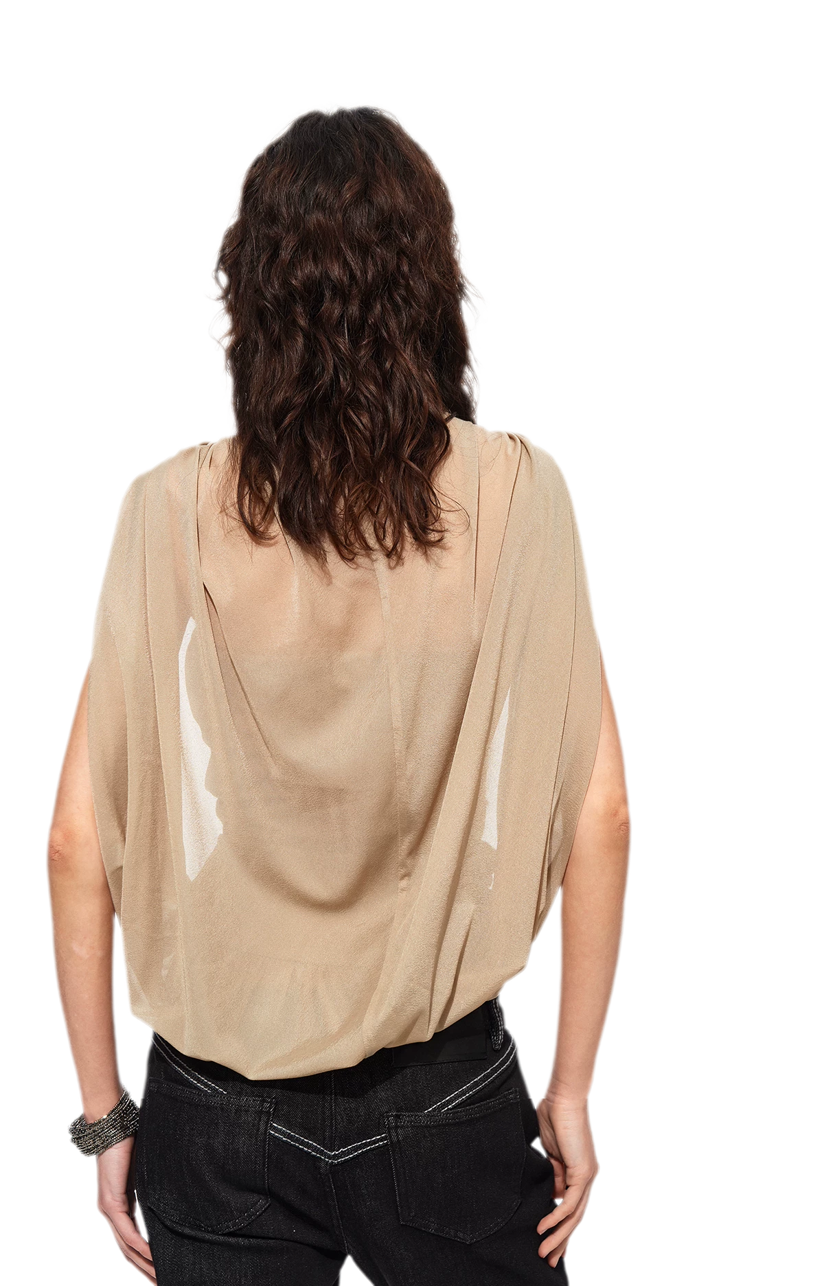 Cape Layer Bustier Top