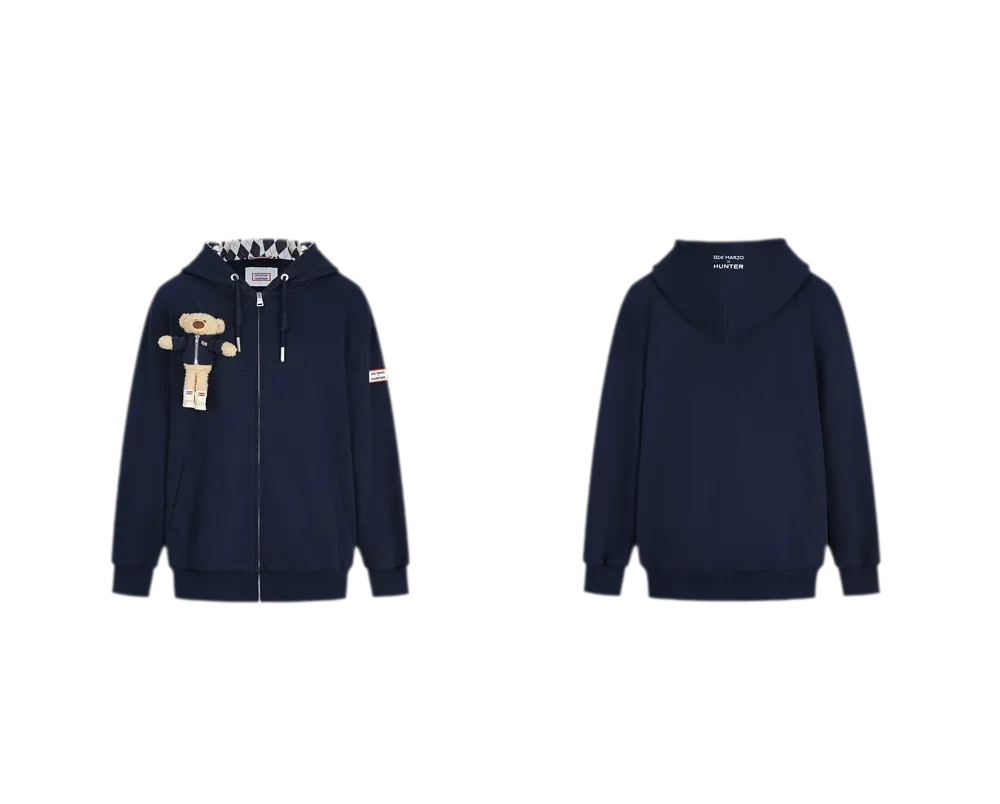 Áo hoodie oversized khóa kéo lót nỉ