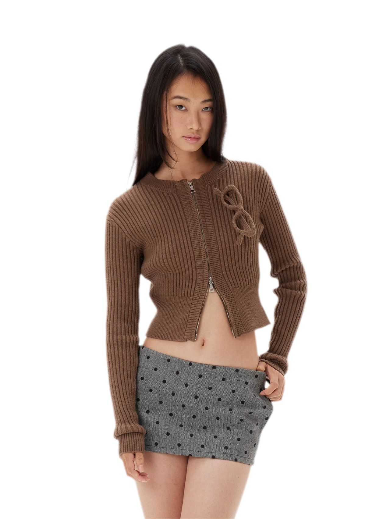 Ruffled Low-Rise Mini Skort