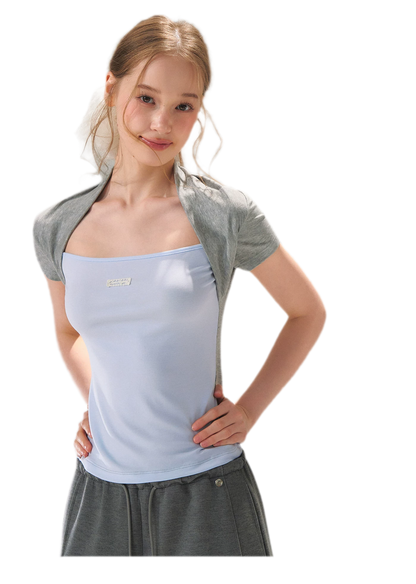 Colorblock Faux Two-Piece Tee