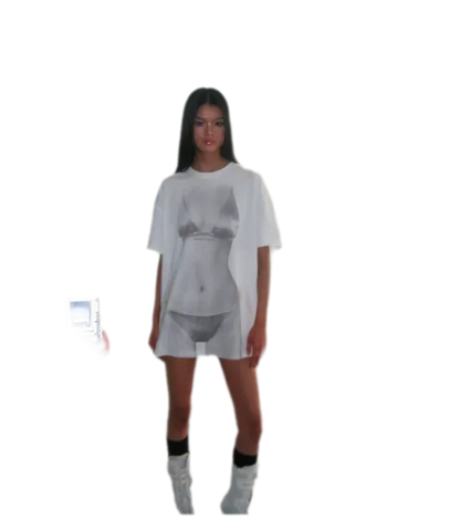 Bikini Illusion Cotton Tee