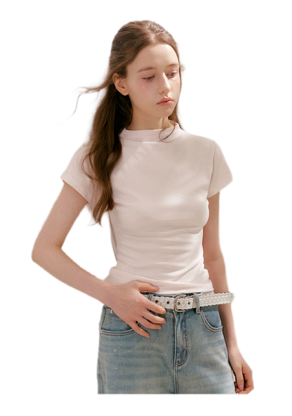 Mock Neck Tee