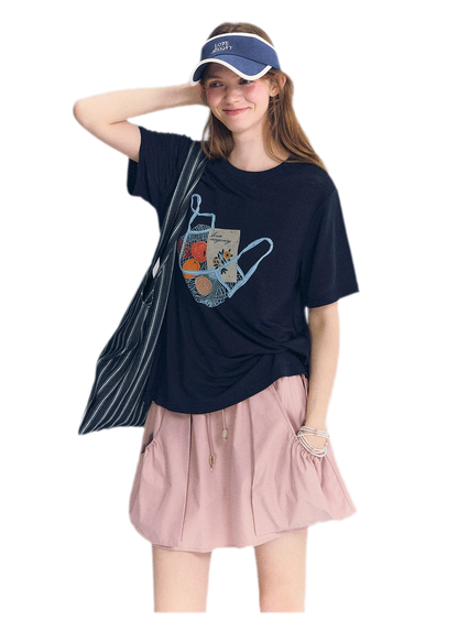 Fruit Embroidery Tee
