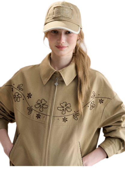 Embroidered Vintage Workwear Jacket