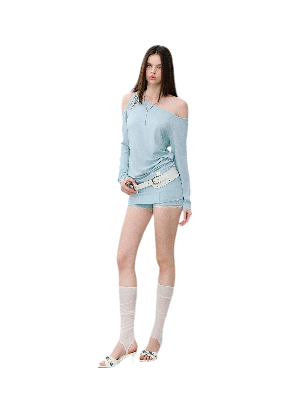 Mambo Signal One-Shoulder Top &amp; Skort