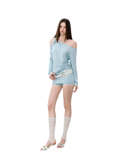 Mambo Signal One-Shoulder Top &amp; Skort