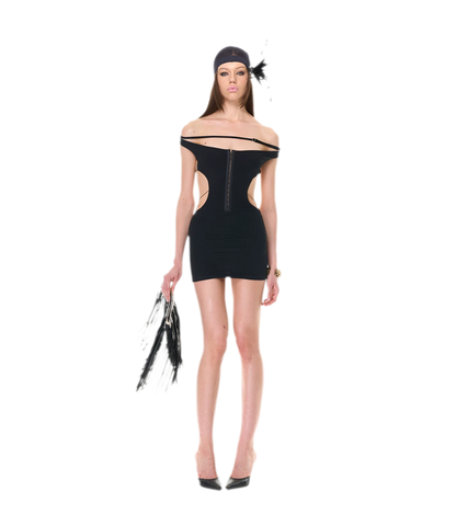 Back Lace Knit Dress