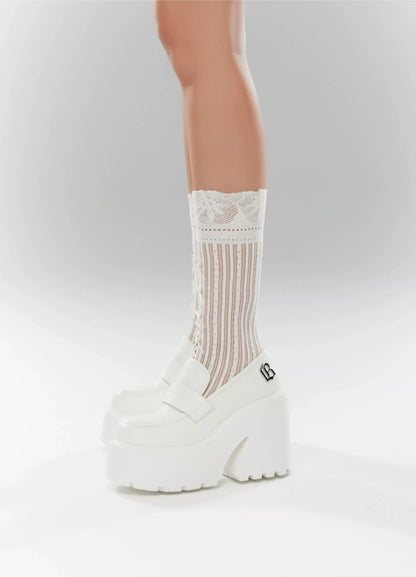 Chunky Platform Slip-On Loafers