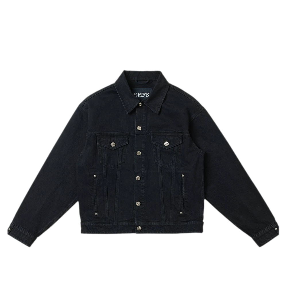 Cross Statue Denim Jacket