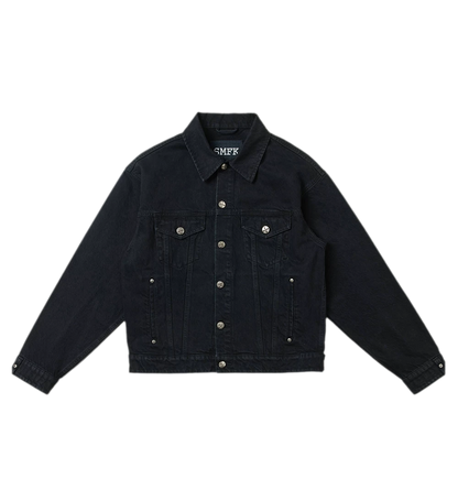 Cross Statue Denim Jacket