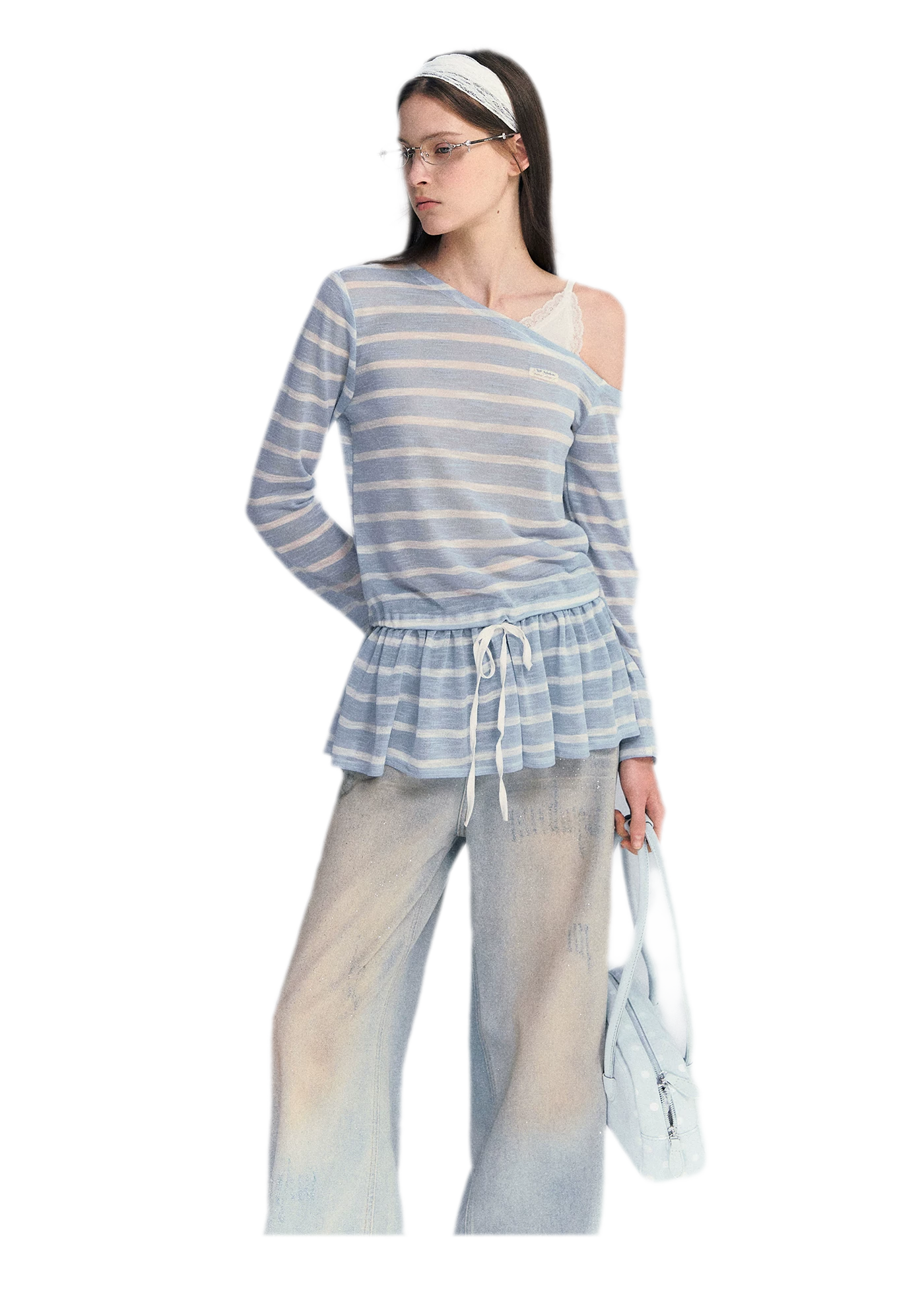 Lace Asymmetric Top