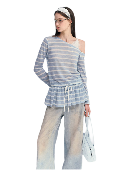 Lace Asymmetric Top