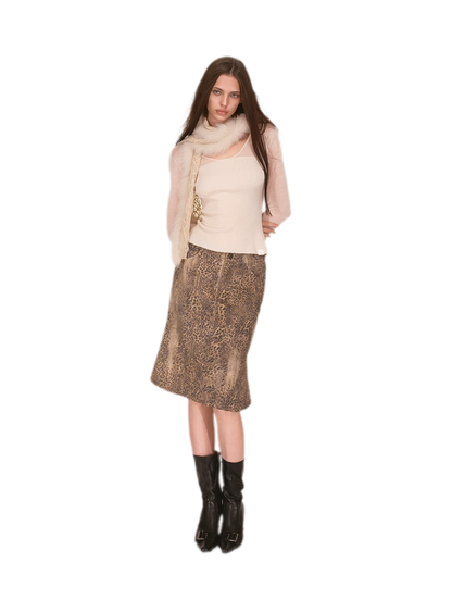 Fox Fur Lace Winter Scarf