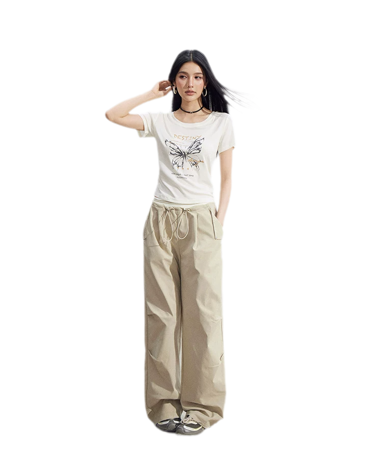 Butterfly Ruched Tee
