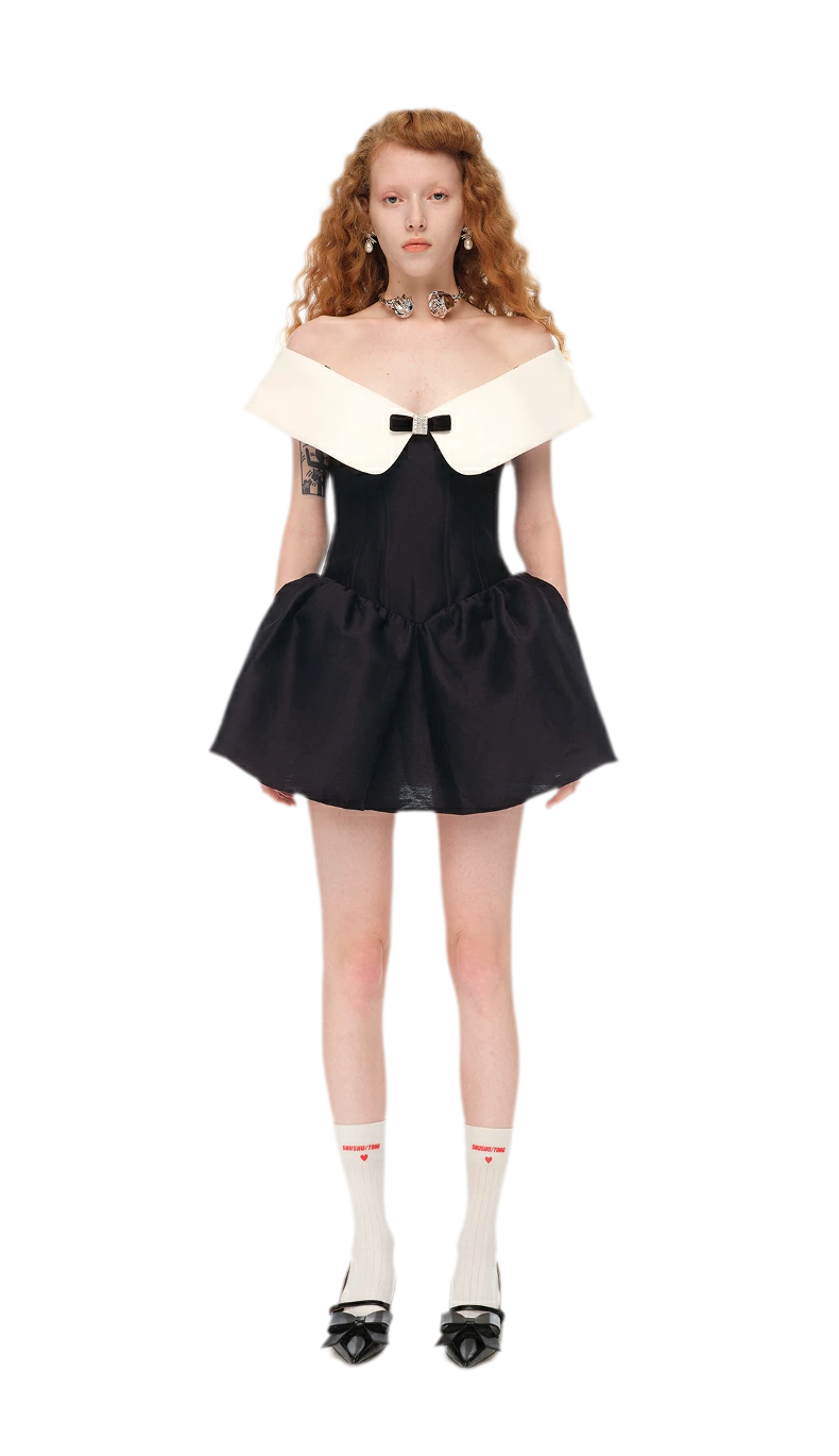 Off-Shoulder Short Dress