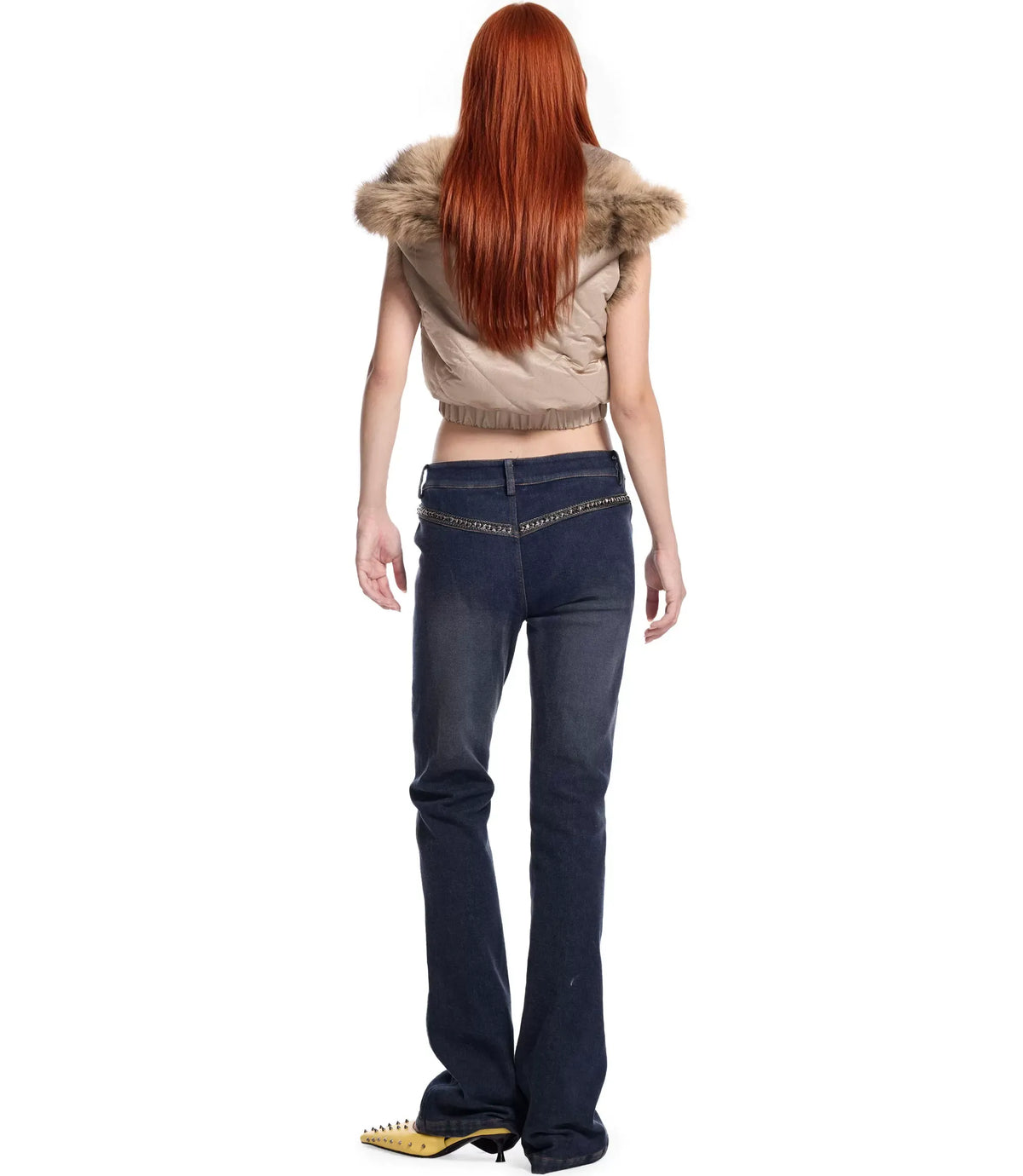 Reversible Quilted Fur Vest