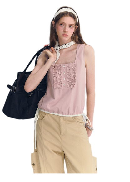 Ruffled Hem Tank