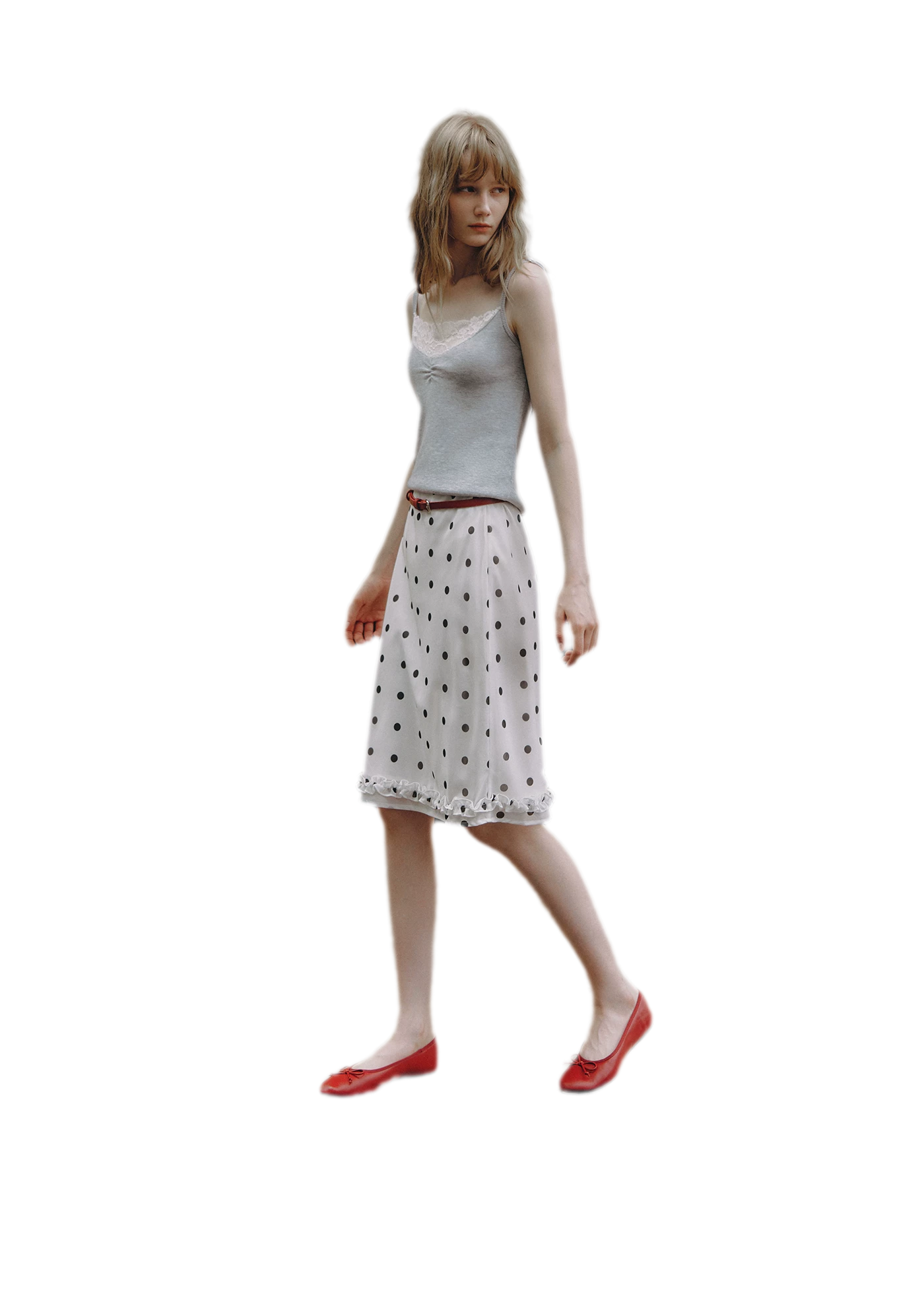Polka Dot Ruffle Skirt