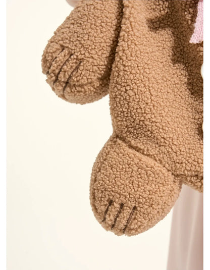 Teddy-Handtasche in Bärenform aus Sherpa